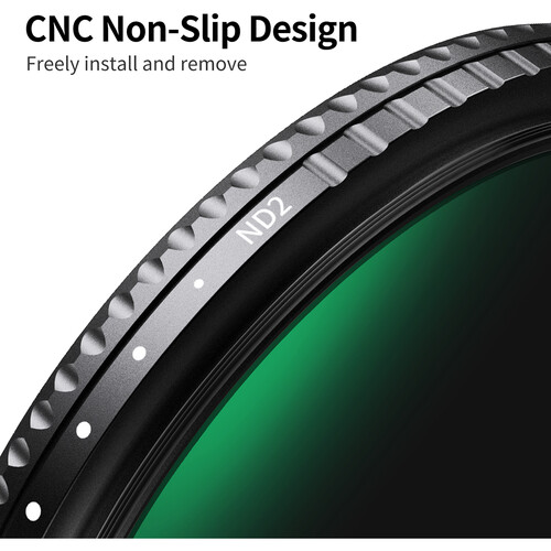 K&F Concept 82mm Nano X-Pro Slim Waterproof Anti Scratch Green Coated HD Variable ND2-400 Filter KF01.1619 - 7